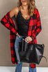 Print Colorblock Long Cardigan